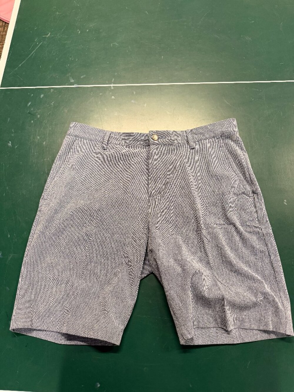 Adidas Men’s Blue Micro-Pattern Stretch Golf Shorts Size 32